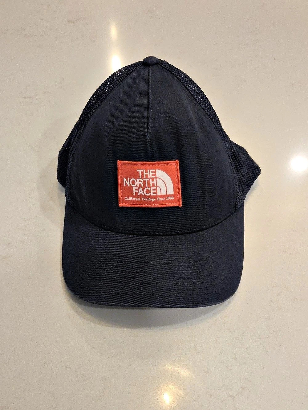 The North Face Heritage Patch Trucker Cap Black Snapback Hat